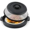 Collapsible Microwave Splatter Cover with Steaming Tray & Food Strainer Lid