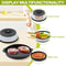 Collapsible Microwave Splatter Cover with Steaming Tray & Food Strainer Lid