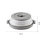 Collapsible Microwave Splatter Cover with Steaming Tray & Food Strainer Lid