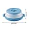 Collapsible Microwave Splatter Cover with Steaming Tray & Food Strainer Lid