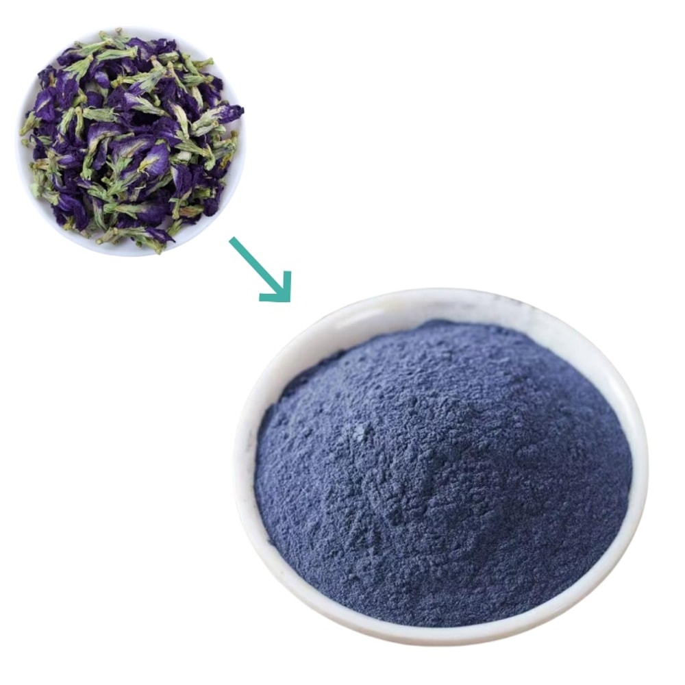Pure Blue Butterfly Pea Flower Powder Natural Food Craft Pigment 1