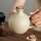 Rustic Ceramic Olive Oil Dispenser Large Capacity Soy Sauce & Chili Oil Bottle