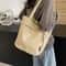 Vintage Canvas Commuter Tote Bag Large Capacity Canvas Shoulder Bag For Women 1