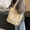 Vintage Canvas Commuter Tote Bag Large Capacity Canvas Shoulder Bag For Women 1