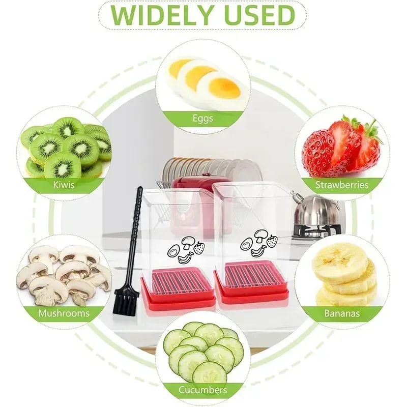 FreshSlice Strawberry Cutter and Fruit Slicer with Storage Container