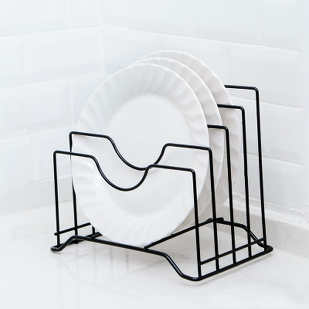 SpaceSaver Pot Lid Organizer And Pan Rack For Kitchen Cabinets Countertops 2