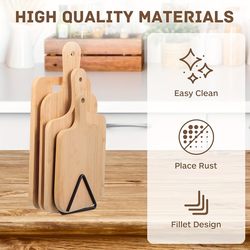Heavy Duty Cutting Board Organizer Rack For Kitchen Counter Cabinet Storage 1