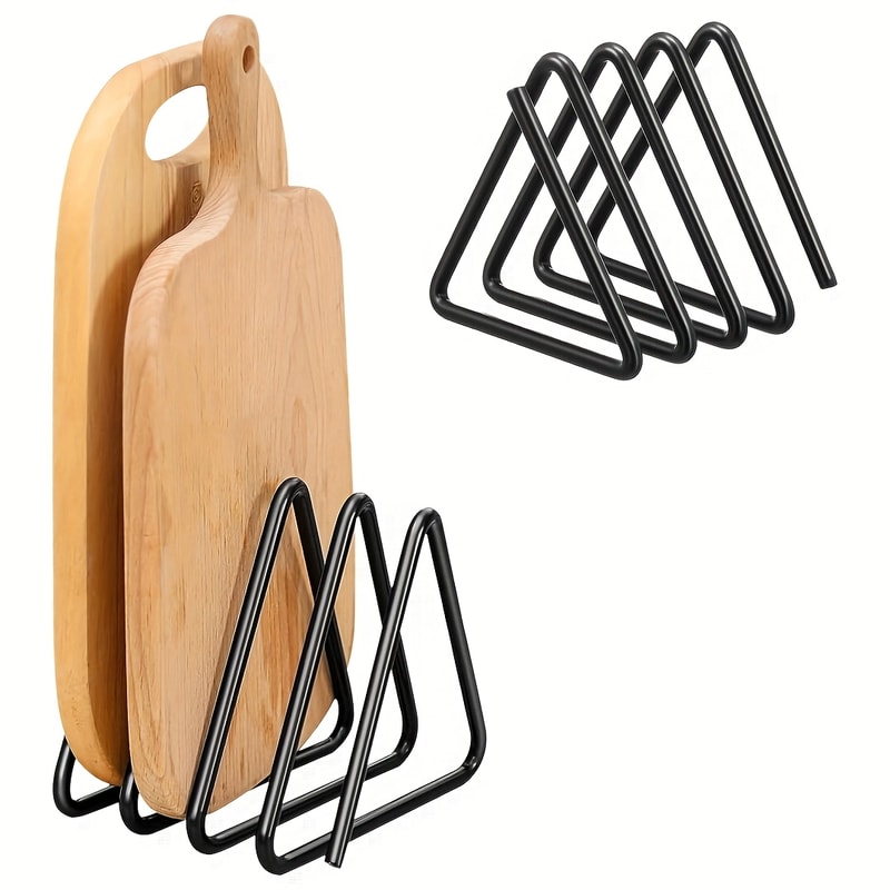 Heavy Duty Cutting Board Organizer Rack For Kitchen Counter Cabinet Storage 5