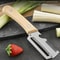 Paring Knife Vegetable Peeler With Ergonomic Wooden Handle 4