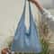 Boho Knit Tote Bag Large Capacity Shoulder Shopping Bag For Everyday Travel 4