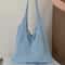 Boho Knit Tote Bag Large Capacity Shoulder Shopping Bag for Everyday Travel
