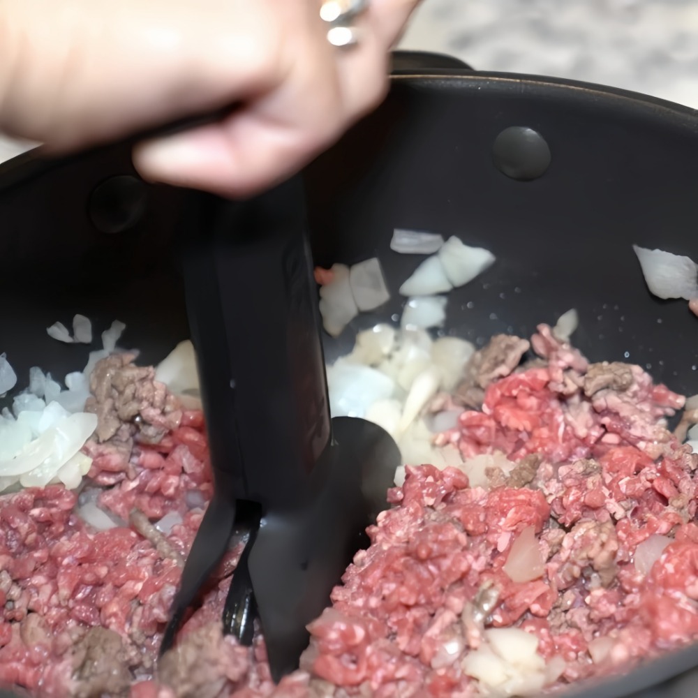 MultiGrip Meat & Vegetable Masher Tool for Ground Beef, Veggies and Food Prep