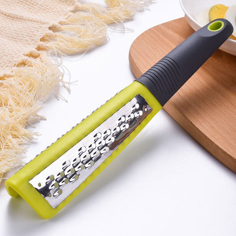 Dual-Sided Stainless Steel Ginger Grater & Cheese Grater for Garlic, Lemon Zest & Vegetables