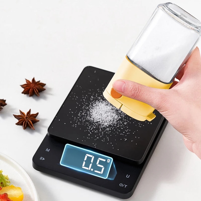 Precision Press Glass Spice Dispenser For Smart Salt Seasoning Control 2