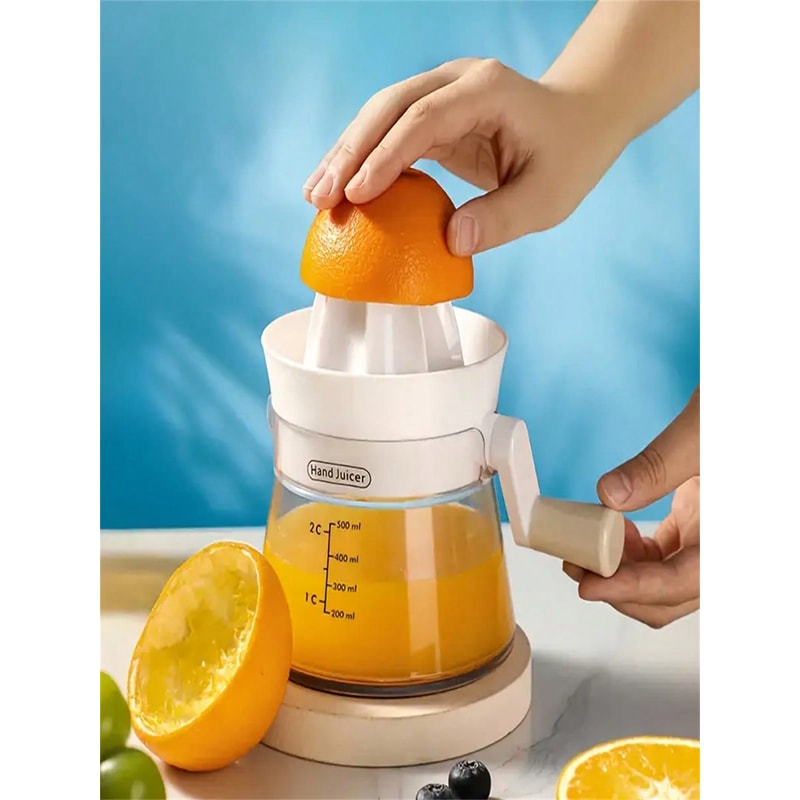 FreshPress Manual Citrus Juicer Cup With Measuring Scale For Lemon Lime Orange 2
