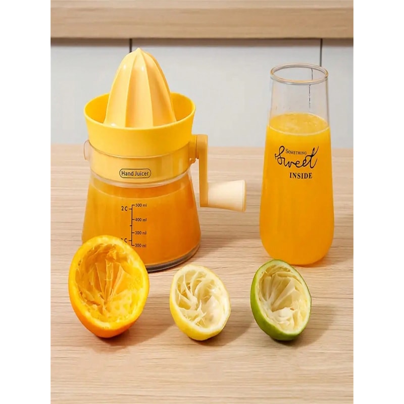 FreshPress Manual Citrus Juicer Cup With Measuring Scale For Lemon Lime Orange 7