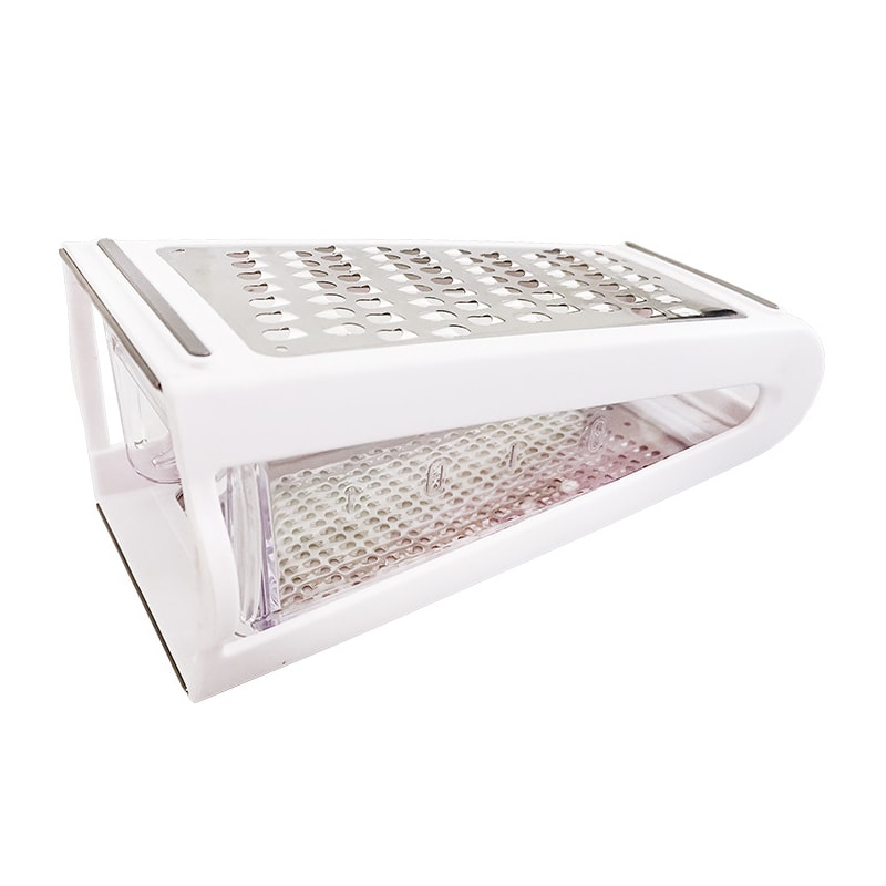 Stainless Steel Cheese Grater Vegetable Slicer With DoubleSided Blades And Storage Box 4
