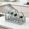 SpaceSaver Hanging Pot Lid Organizer Rack with Shelf for Cabinets and Kitchen Storage