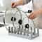 SpaceSaver Hanging Pot Lid Organizer Rack with Shelf for Cabinets and Kitchen Storage