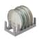 SpaceSaver Hanging Pot Lid Organizer Rack with Shelf for Cabinets and Kitchen Storage