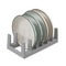 SpaceSaver Hanging Pot Lid Organizer Rack with Shelf for Cabinets and Kitchen Storage