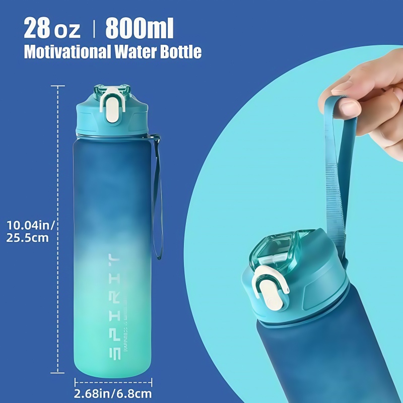HydraGo Large Capacity Sports Water Bottle For Gym Travel Outdoor Hydration 3
