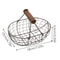 Farmhouse Egg Storage Basket with Wooden Handle for Kitchen Counter Fruit and Bread Organizer