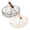 Farmhouse Egg Storage Basket with Wooden Handle for Kitchen Counter Fruit and Bread Organizer