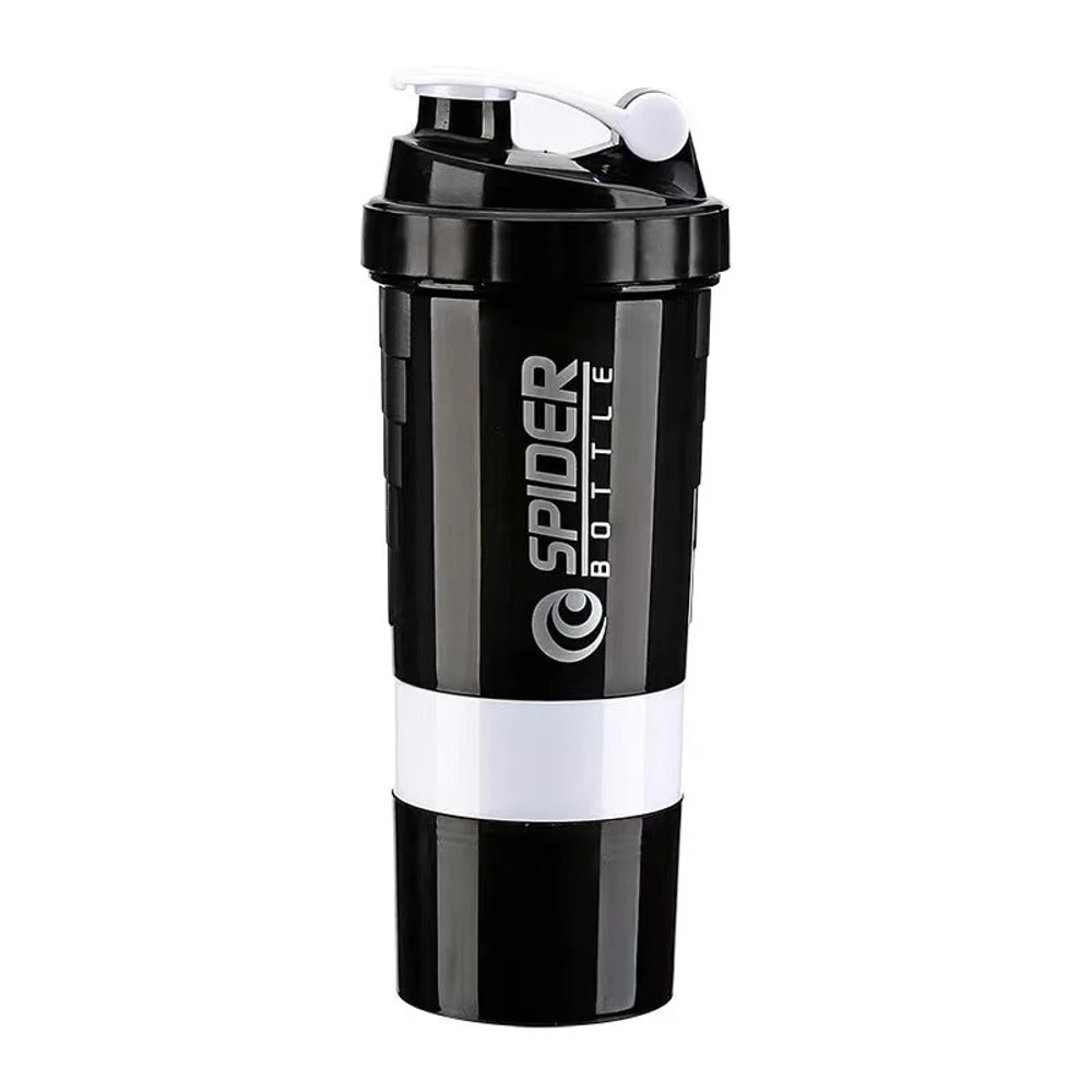 Triple Layer Protein Shaker Bottle With Storage Compartments For Gym Fitness Meal Prep 5