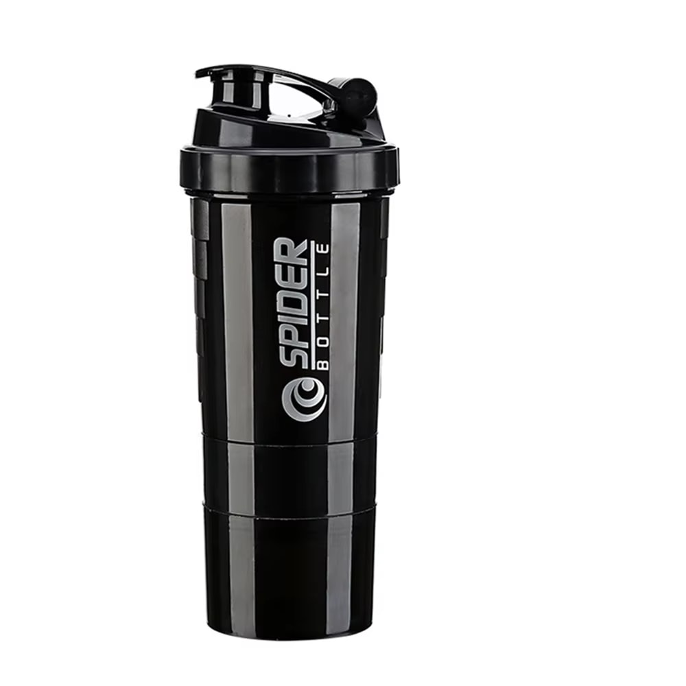 Triple Layer Protein Shaker Bottle With Storage Compartments For Gym Fitness Meal Prep 7