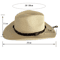 Vintage Western Straw Cowboy Hat with Wide Brim UV Protection for Beach & Outdoor Style