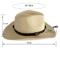Vintage Western Straw Cowboy Hat with Wide Brim UV Protection for Beach & Outdoor Style
