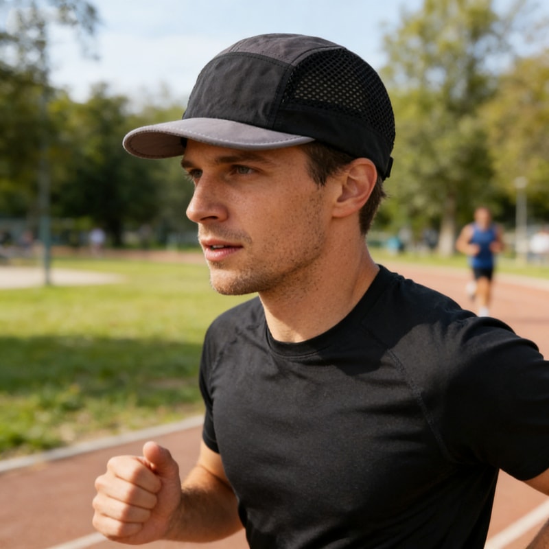 TrailFlex Retro Quick-Dry Mesh Cap for Hiking, Running & Outdoor Adventures