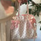 Sweet Bow Canvas Tote Bag Large Capacity Shoulder Bag For Everyday Style 1