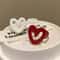 Sweetheart Enamel Heart Ring for Women Adjustable Fashion Jewelry