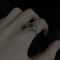 Crimson Heart Cross Open Ring – Gothic Ring for Punk Grunge & Emo Style
