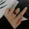 Vintage Gothic Red Heart Zirconia Adjustable Ring for Women