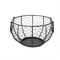 Farmhouse Egg Basket Metal Wire Kitchen Organizer with Chicken Cover