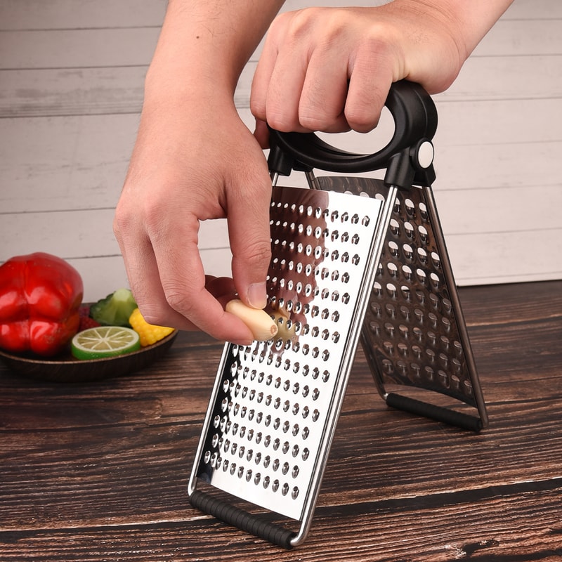 Dual Blade Vegetable Grater Potato Shredder With Storage Container And Measuring Base 3