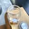 Cute Bear Glass Water Bottle Portable Cartoon Travel Cup With Lid 3