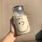 Cute Bear Glass Water Bottle Portable Cartoon Travel Cup With Lid 5