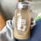 Cute Bear Glass Water Bottle Portable Cartoon Travel Cup with Lid