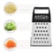 Stainless Steel Vegetable Grater and Cheese Grater for Fast Kitchen Prep
