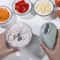 Manual Garlic Chopper & Vegetable Mincer Bowl with Stainless Steel Blades