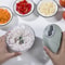 Manual Garlic Chopper & Vegetable Mincer Bowl with Stainless Steel Blades