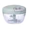 Manual Garlic Chopper & Vegetable Mincer Bowl with Stainless Steel Blades