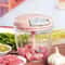 Manual Garlic Chopper & Vegetable Mincer Bowl with Stainless Steel Blades