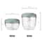 Manual Garlic Chopper & Vegetable Mincer Bowl with Stainless Steel Blades