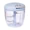 Manual Garlic Chopper & Vegetable Mincer Bowl with Stainless Steel Blades