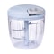 Manual Garlic Chopper & Vegetable Mincer Bowl with Stainless Steel Blades